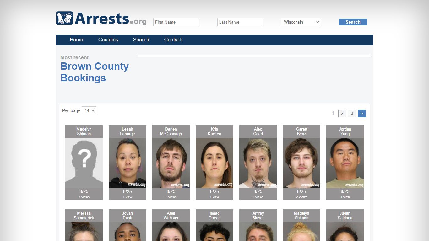 Brown County Arrests and Inmate Search